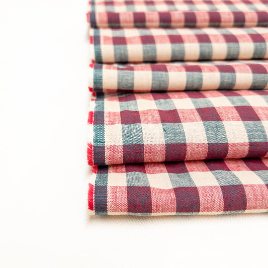 Raspberry Ripple Cotton / Linen