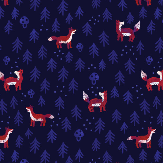 Little Fox in Navy