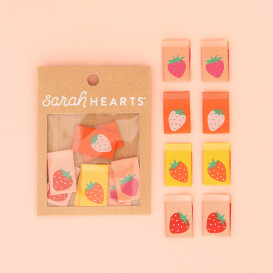 Strawberry Multipack - Woven Sewing Labels