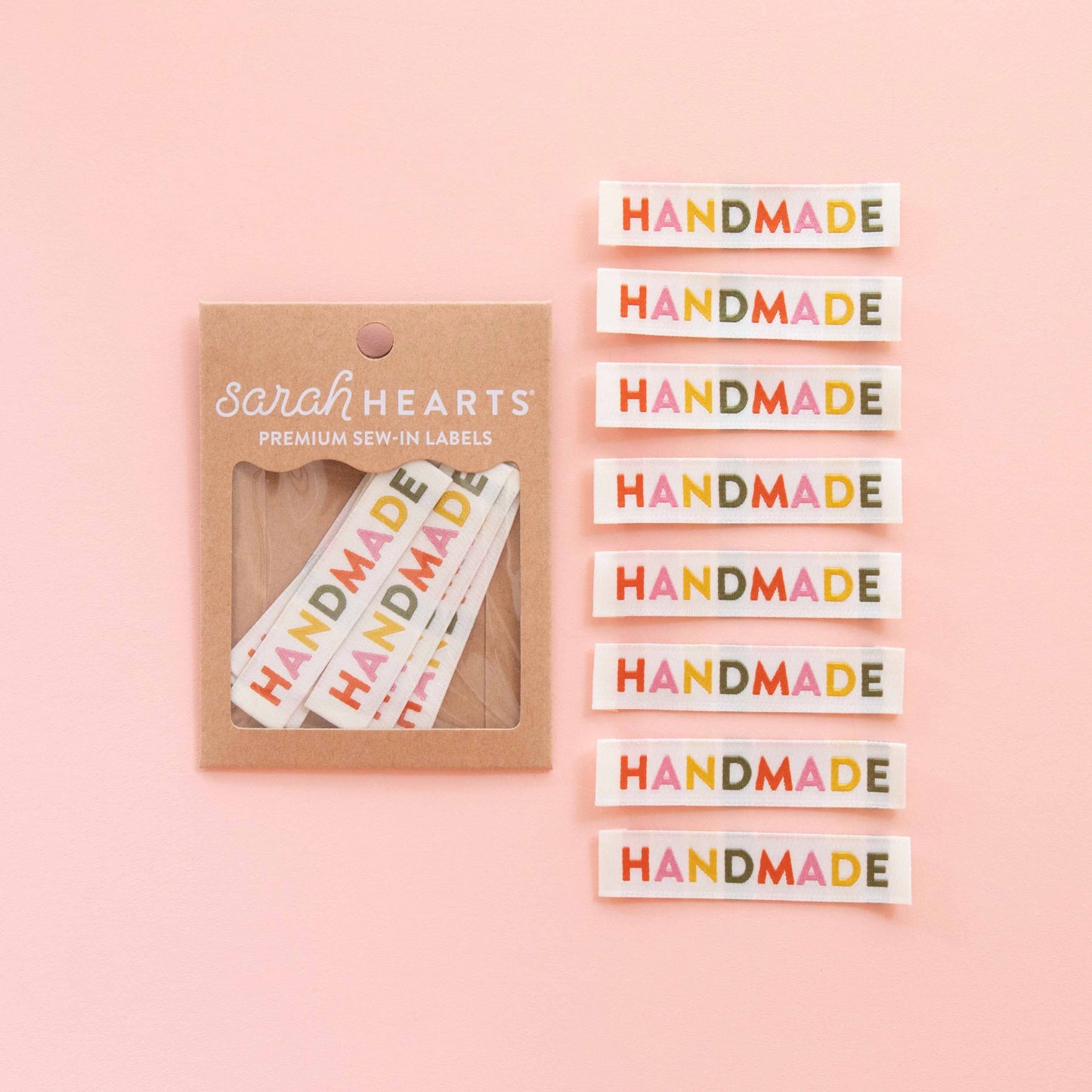 Handmade Woven Sewing Labels - Earth Tones