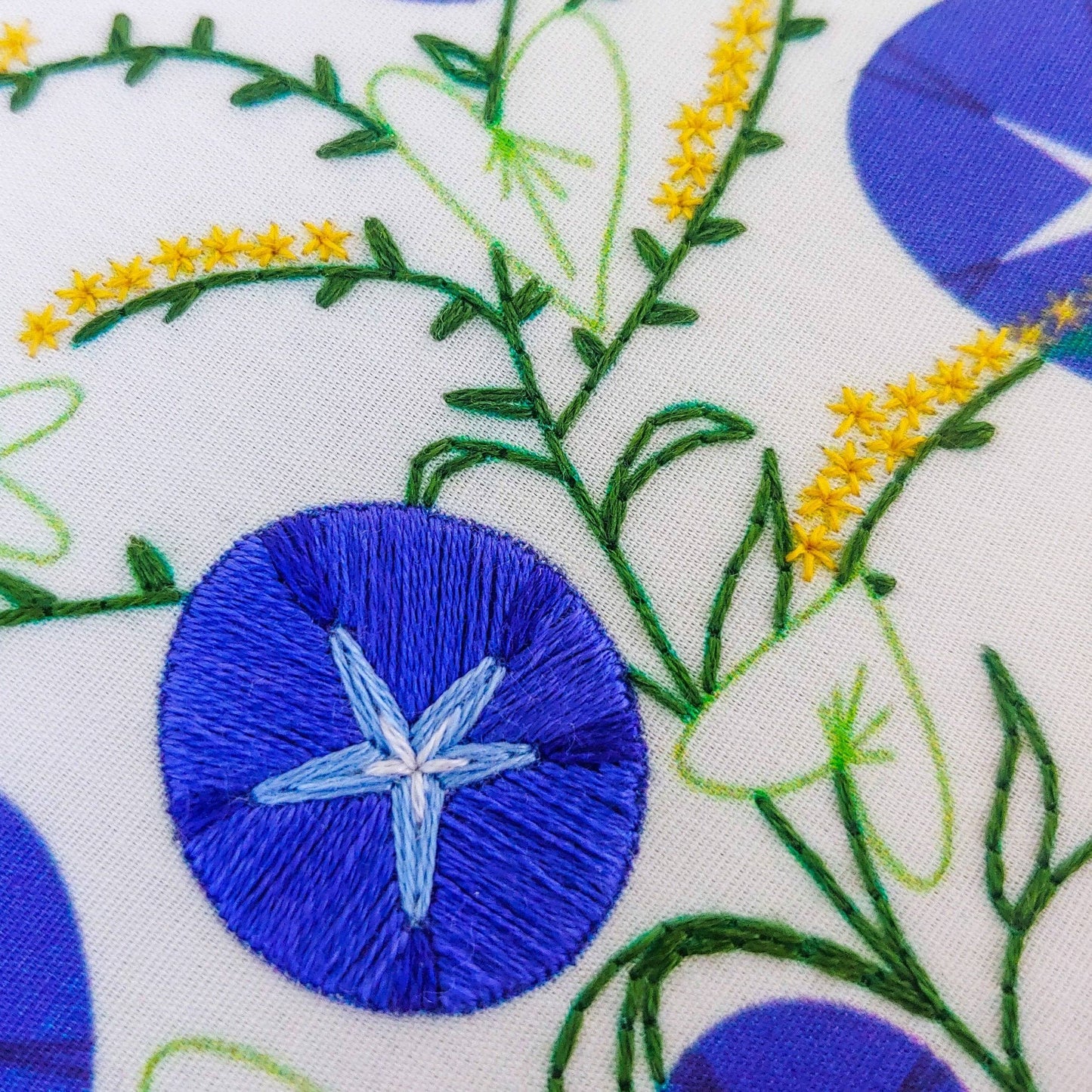 Morning glory embroidery kit