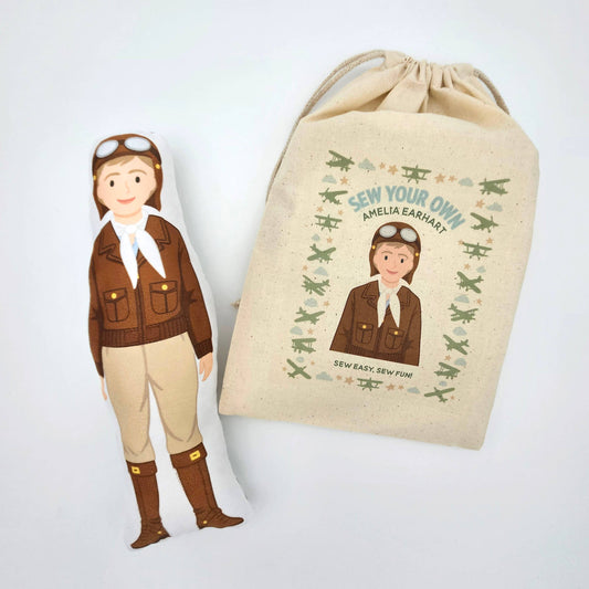 Sew Your Own Amelia Earhart Doll Kit