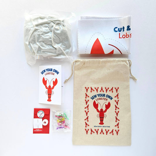 DIY Lobster Sewing Craft Kit: COMPLETE KIT