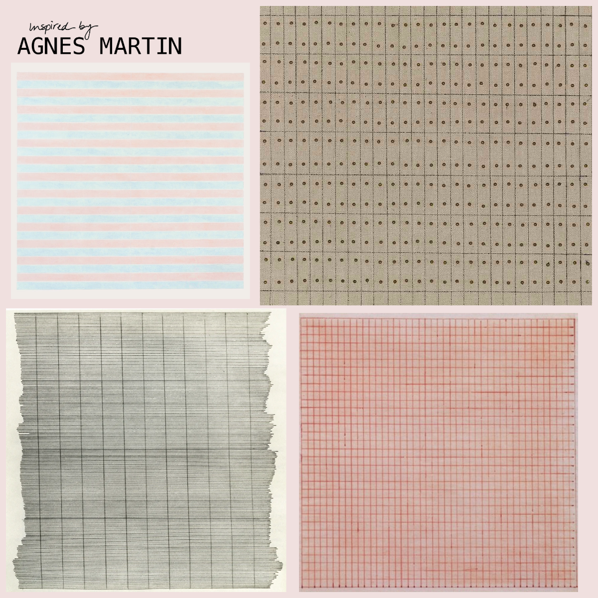 Agnes Martin Mending + Embellishment Transfer