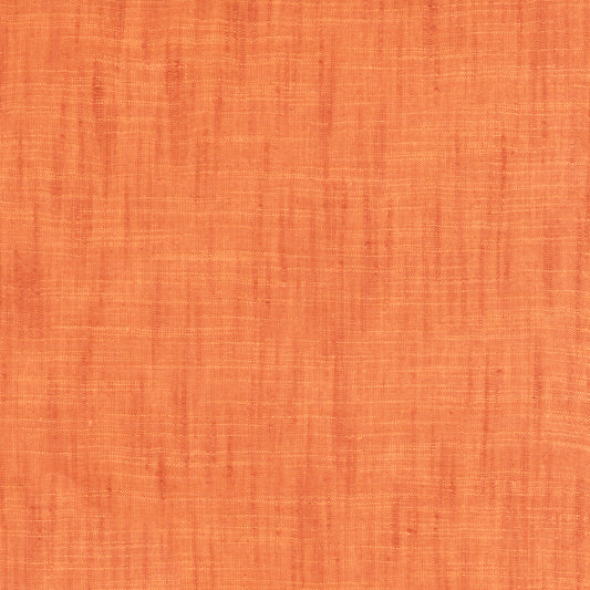 Handloom Cotton in Persimmon