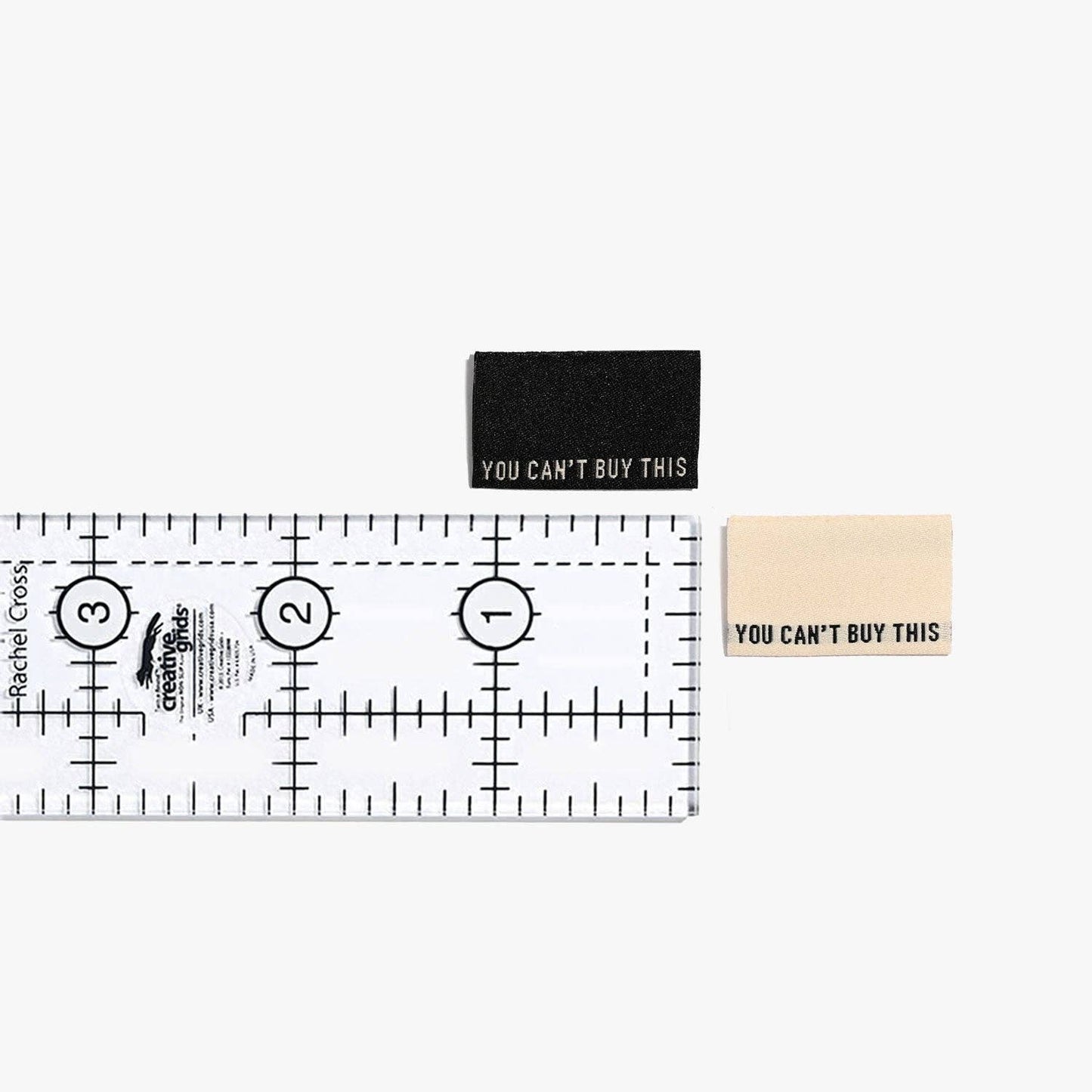 You Can't Buy This (Bk/Cream) Woven Labels | Case of 6 units