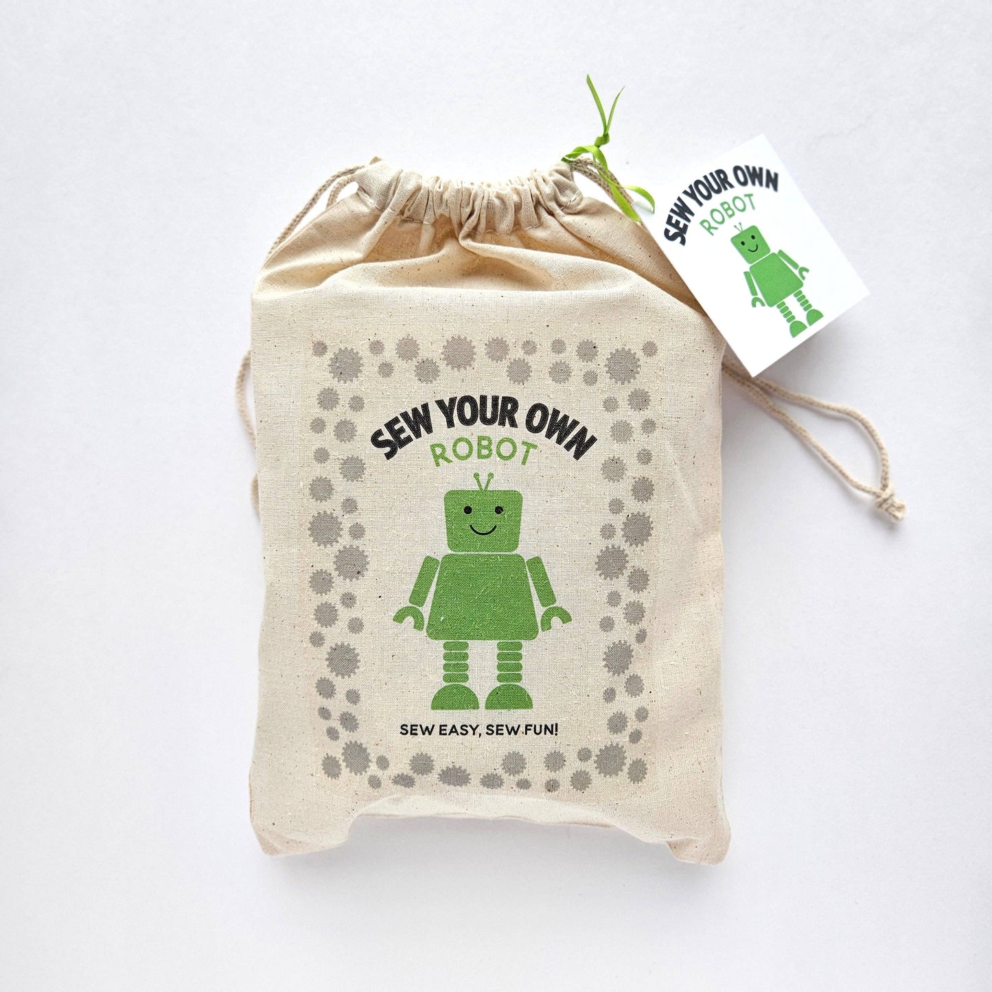 Robot Sewing Craft Kit : Green / Complete Kit