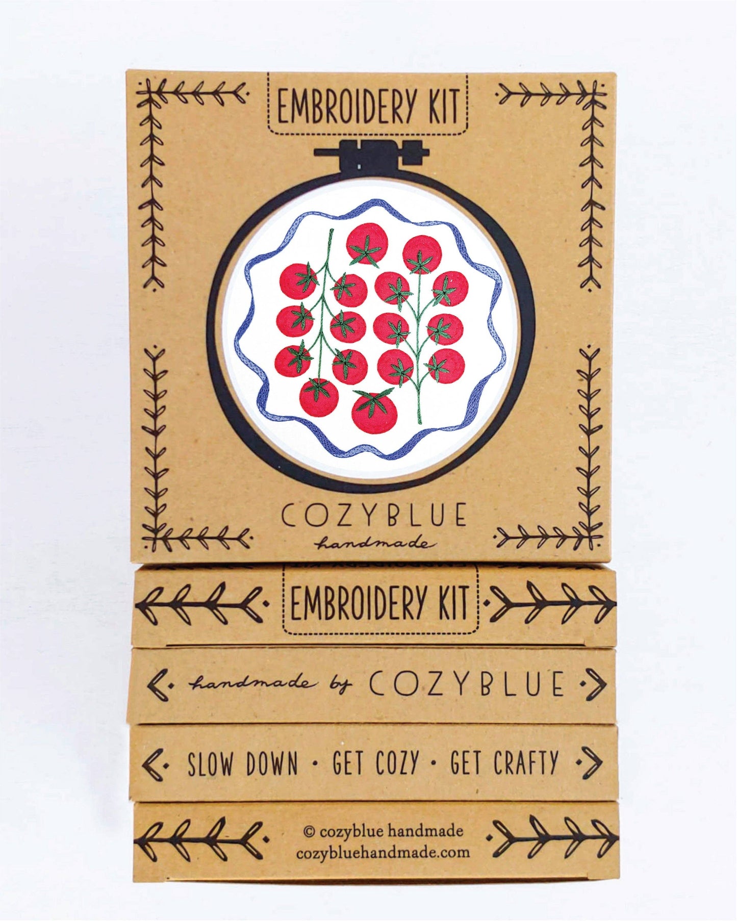 Tomatoes embroidery kit