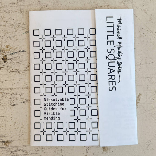 Little Squares - Minimal Mending + Embellishment Transfer