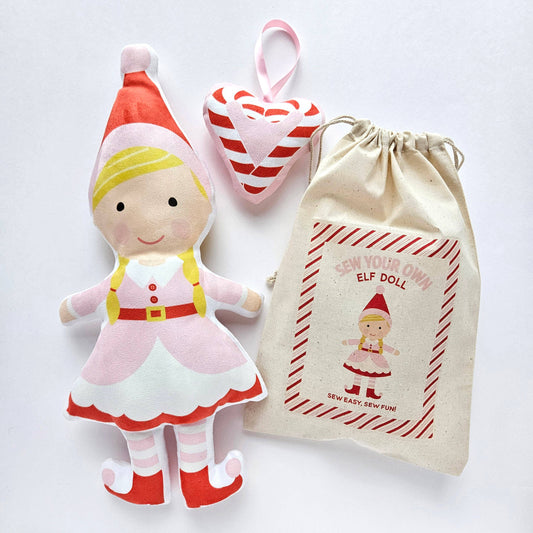 Custom Christmas Elf Doll Sewing Kit : Style 25