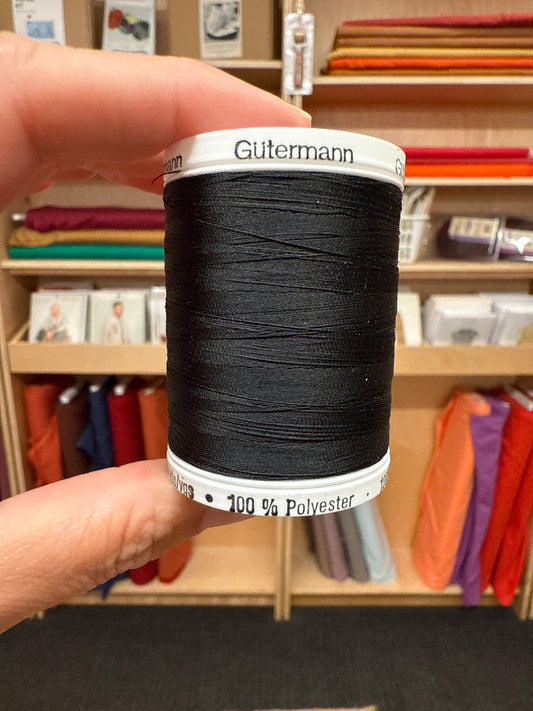 Gutermann Sew-All Thread in Black #10 - 1094 yards