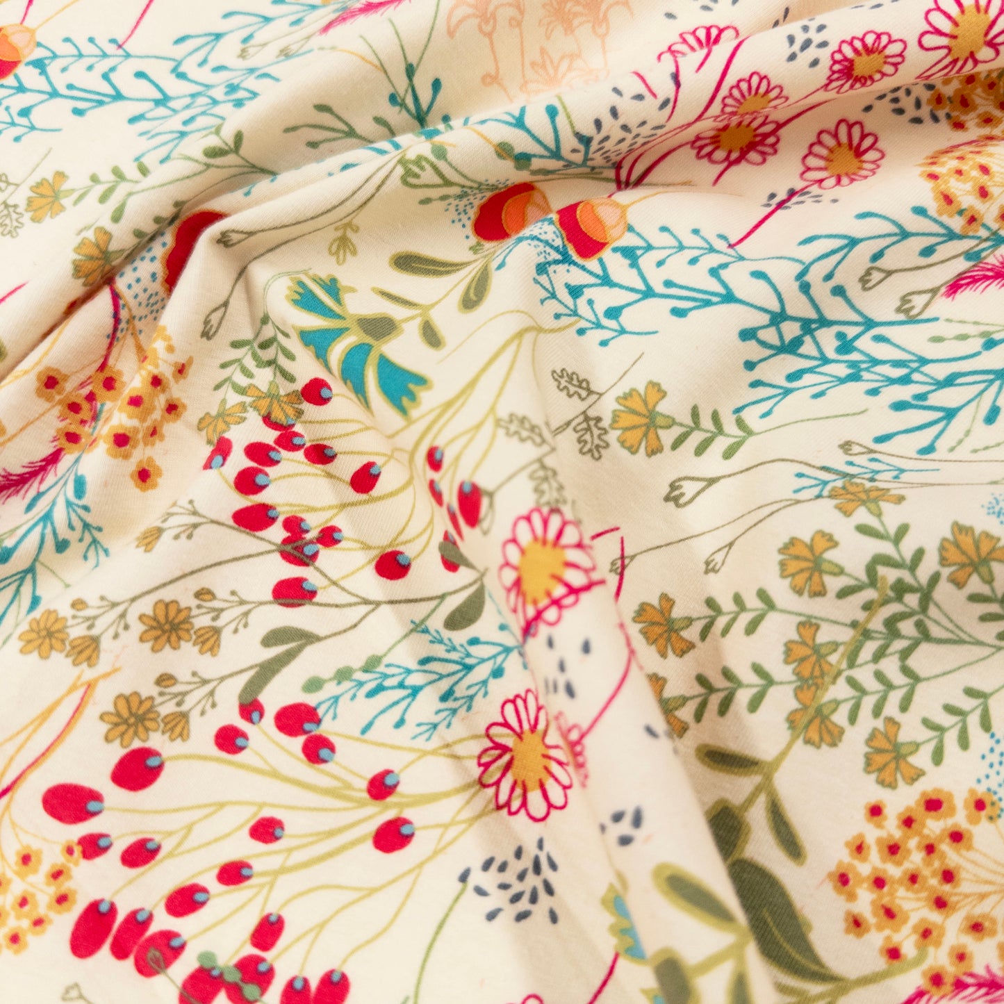 Jersey Knit - Meadow Vivid