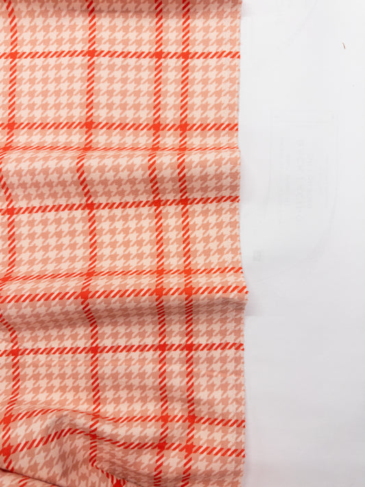 Flannel in Holiday Check Candycane