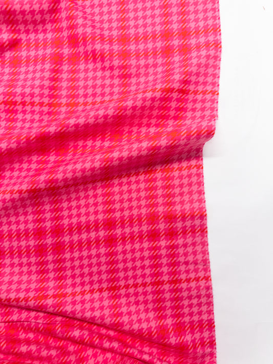 Flannel in Holiday Check Sugarplum