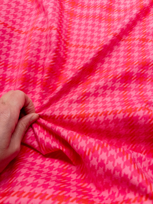 Flannel in Holiday Check Sugarplum