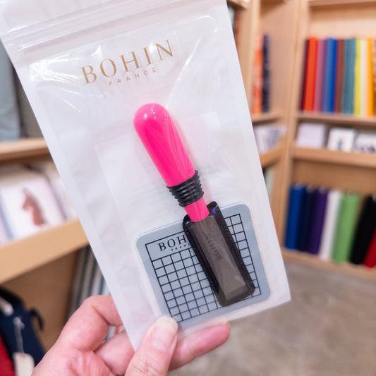 Buttonhole Cutter with Mat : Hot Pink