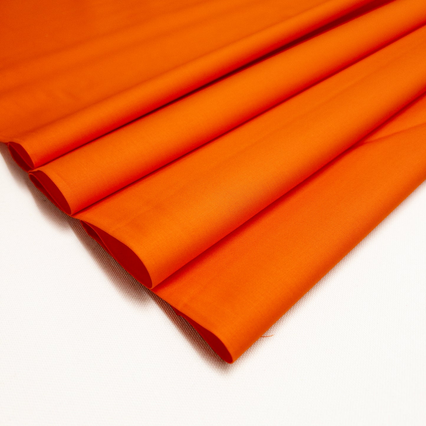 Organic Cotton Poplin in Tangerine