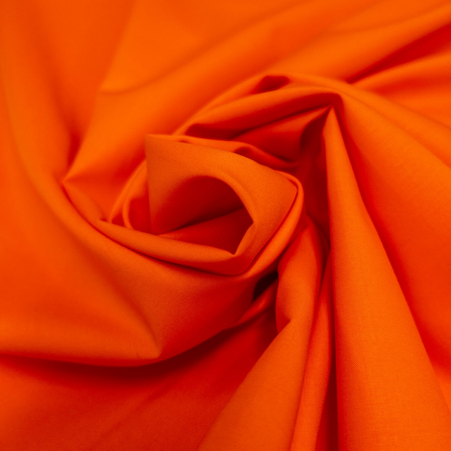 Organic Cotton Poplin in Tangerine