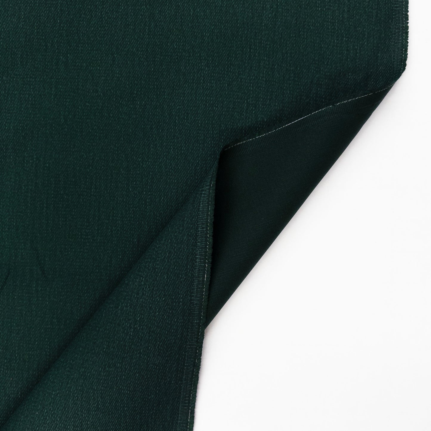 Brushed Bull Denim in Forest