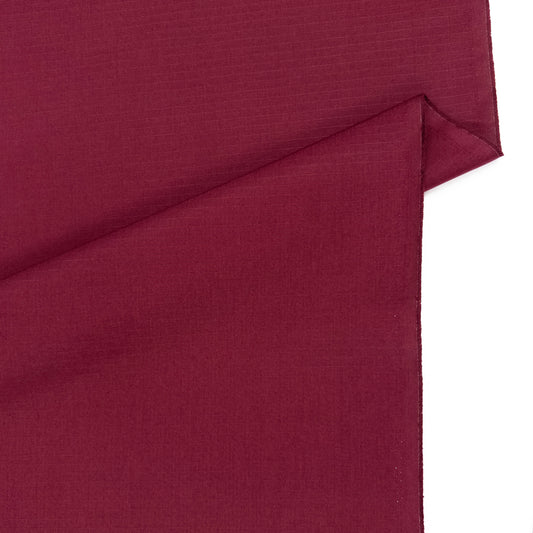 100% Cotton Ripstop in Burgundy
