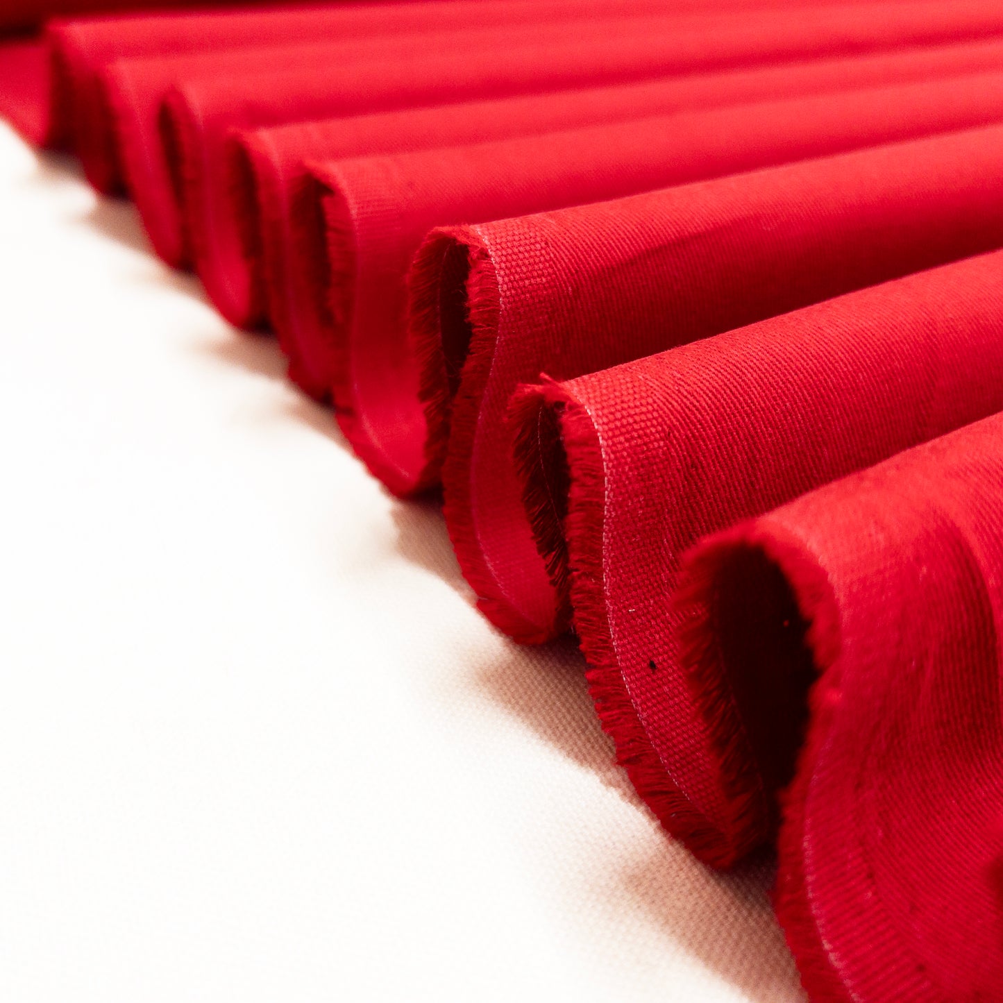 Sanded Cotton Twill in Red