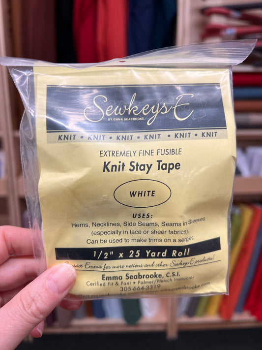 Knit Stay Tape - Extremly Fine Fusible 1/2"