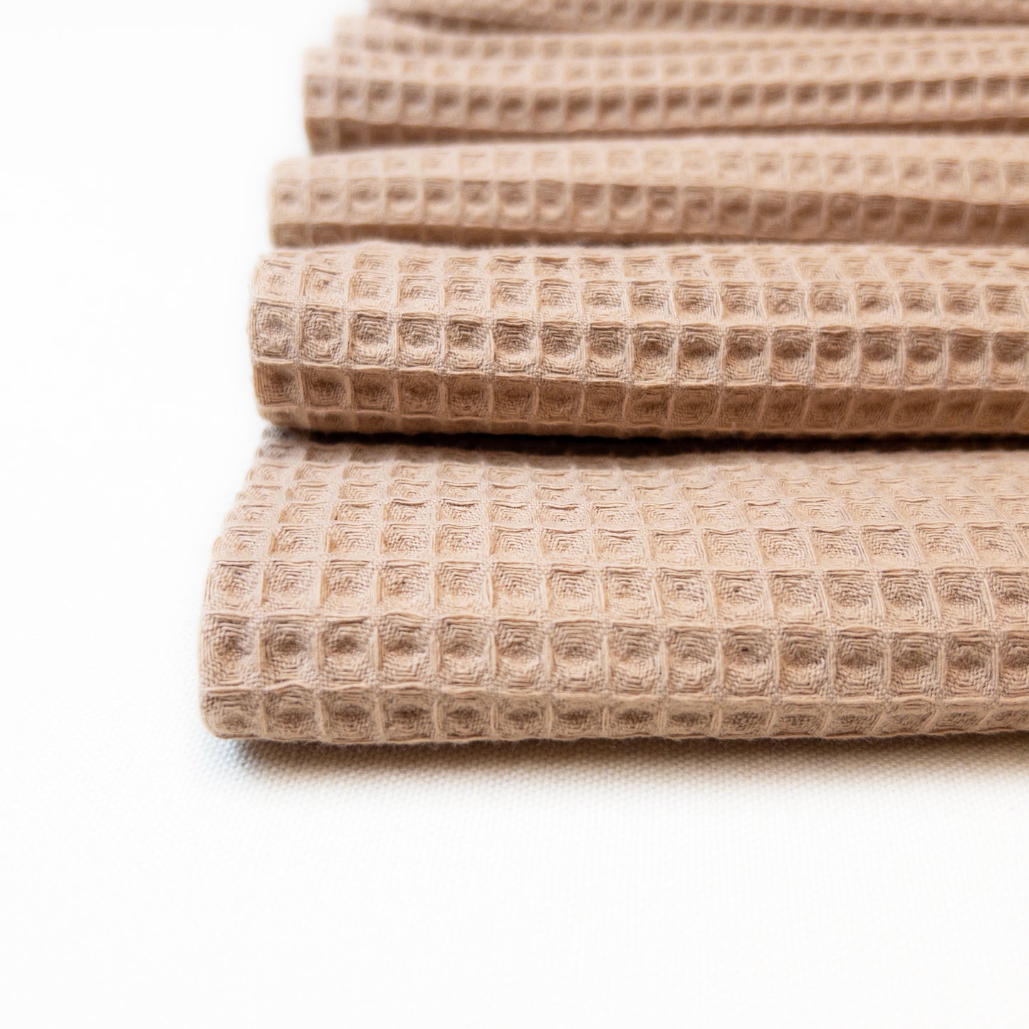Cotton Waffle in Camel