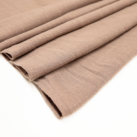 Remnant: Washed Cotton Slub in Taupe - 1 3/4+ yards