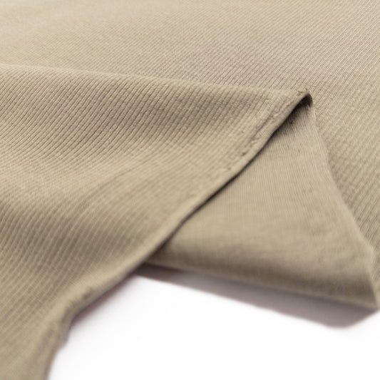 Rib Jersey in Army Green