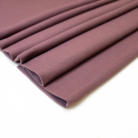 Rib Jersey in Aubergine