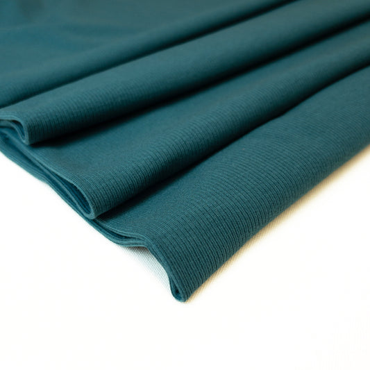 Rib Jersey in Dark Cyan