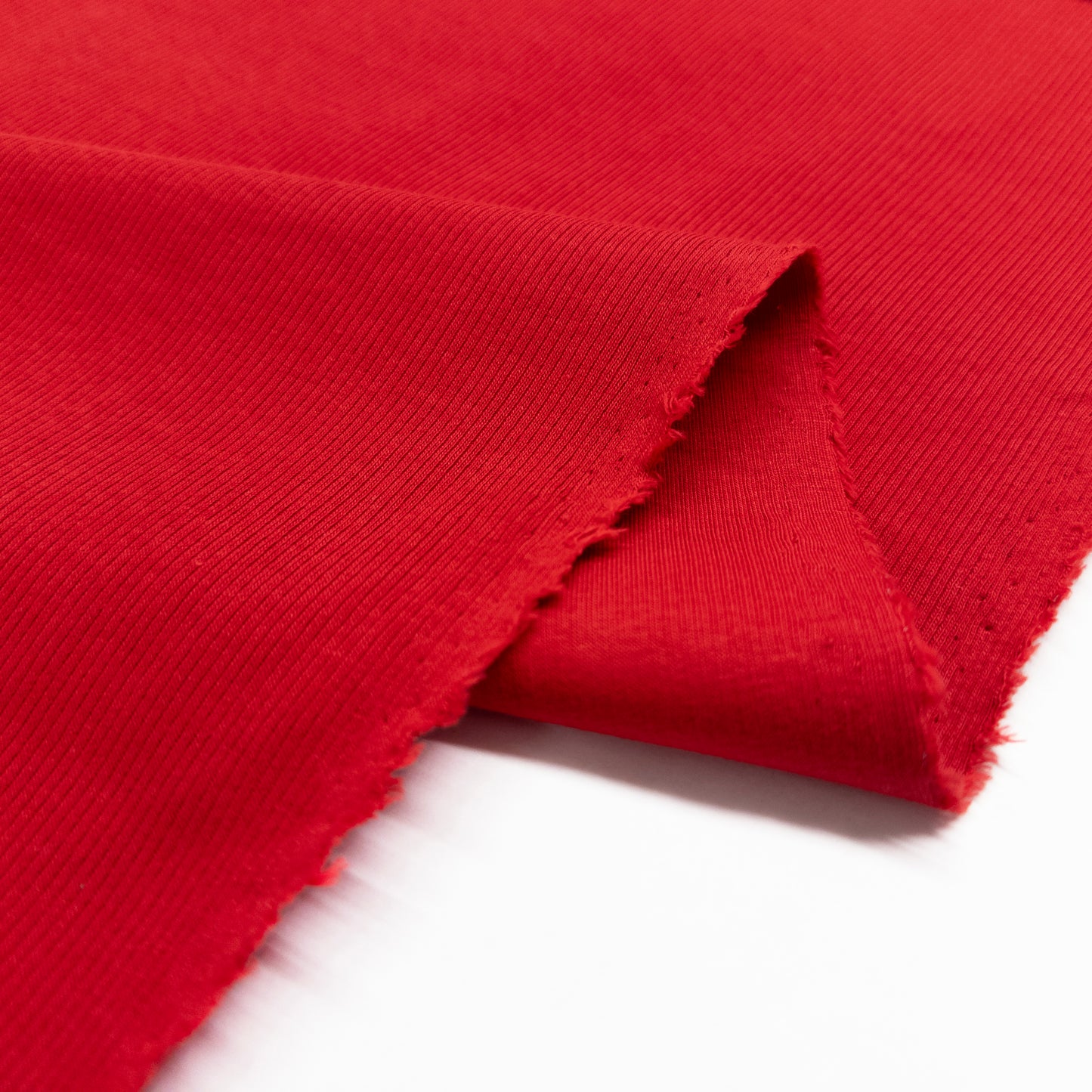 Rib Jersey in Dark Red