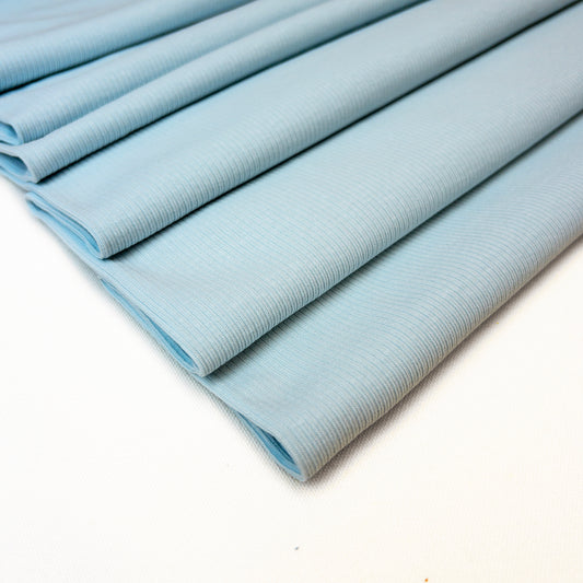 Rib Jersey in Light Blue