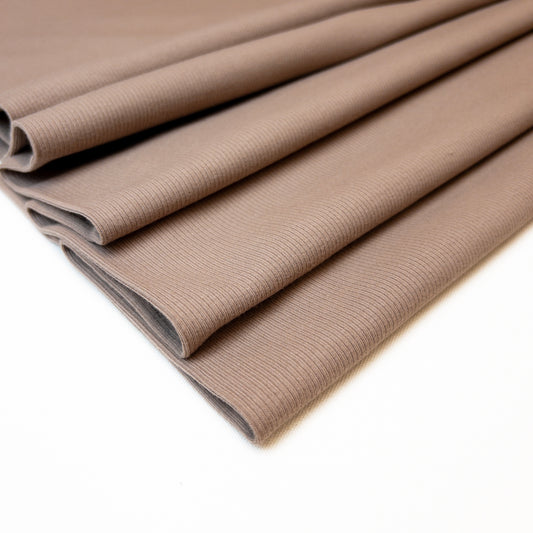 Rib Jersey in Taupe
