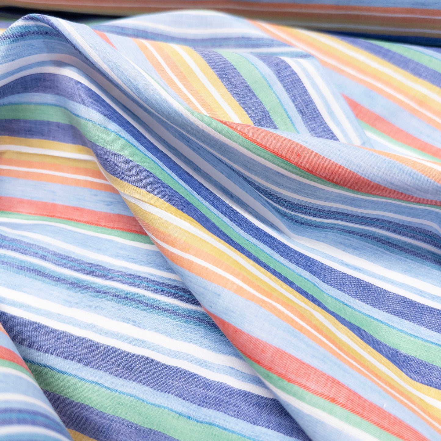 Yarn Dyed Linen Cotton Blend - Stripes