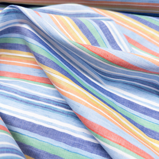 Yarn Dyed Linen Cotton Blend - Stripes