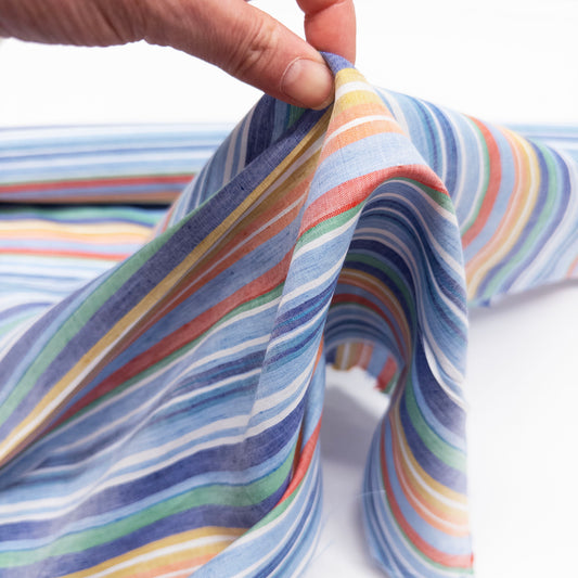 Yarn Dyed Linen Cotton Blend - Stripes