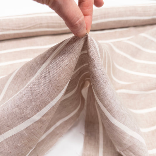 Yarn Dyed Linen - Wide Stripe