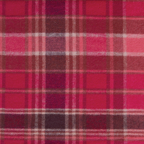 Herringbone Flannel in Chevron Plaid Cranberry