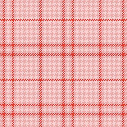 Flannel in Holiday Check Candycane