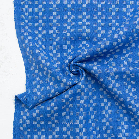 Basket Weave in Bright Blue