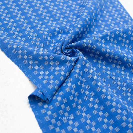 Basket Weave in Bright Blue