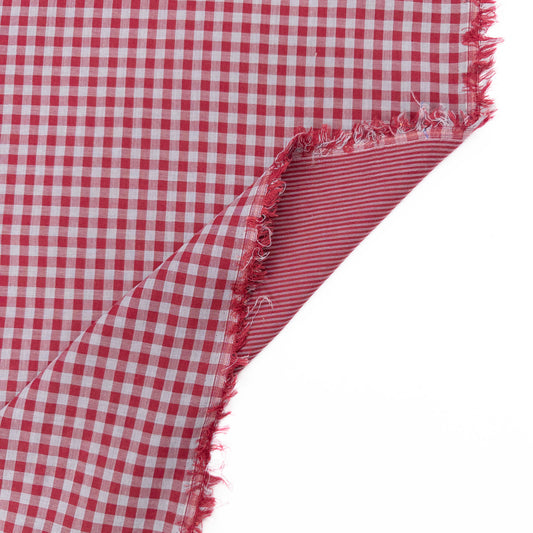 Double Side Double Gauze in Cranberry - Deadstock