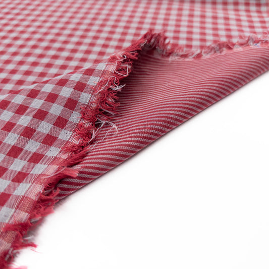 Double Side Double Gauze in Cranberry - Deadstock