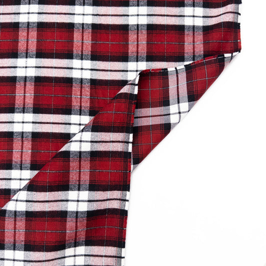 Cotton Flannel in Berry - Deadstock