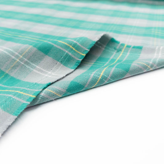 Cotton Flannel in Mint - Deadstock