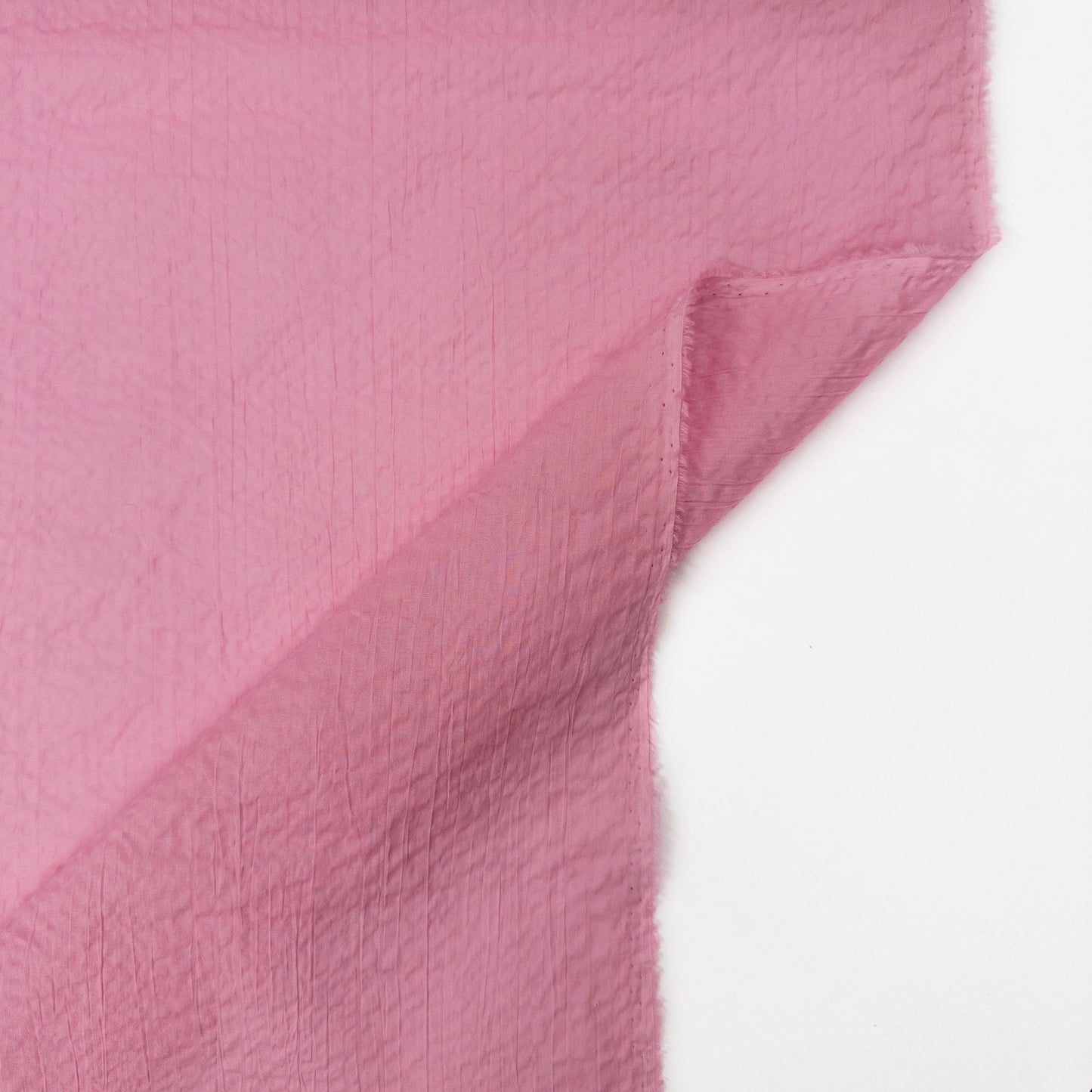 Japanese Cotton Seersucker in Lipstick Pink - Deadstock