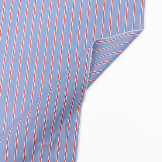 Cotton Shirting in Blue Bell - Deadstock