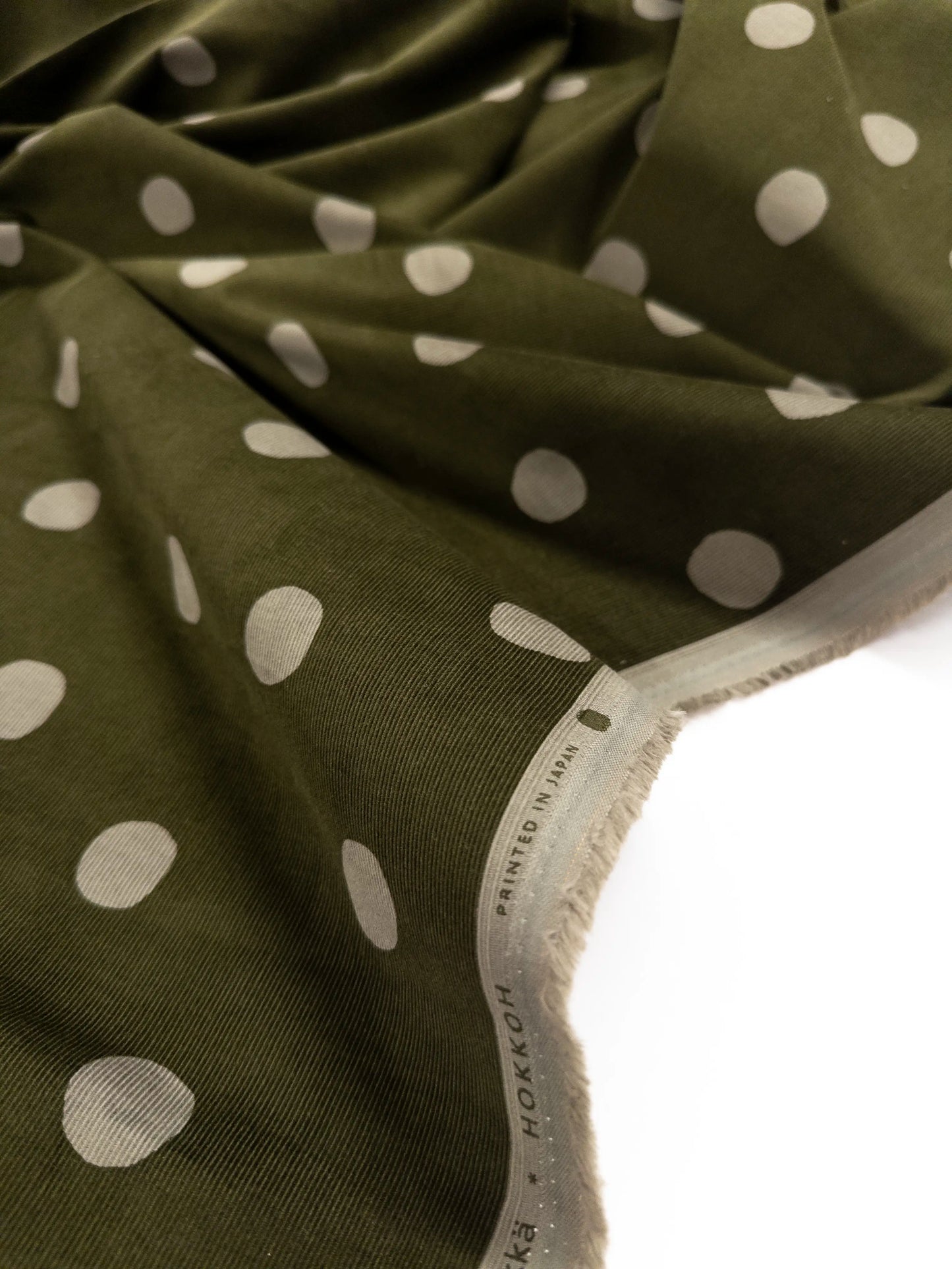 21 Wale Cotton Corduroy in Olive Moss