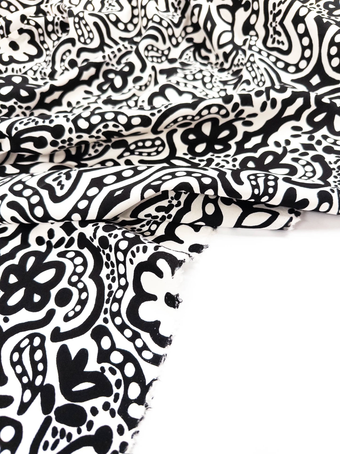 Cotton Rayon Print in Abstract